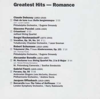 CD Various: Greatest Hits - Romance