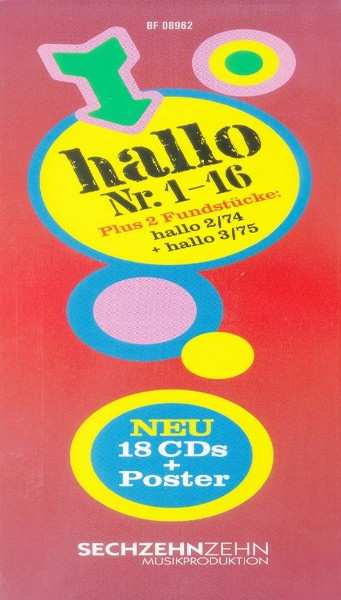 18CD/Coffret Various: Hallo Nr. 1-16 + Hallo 2/74 + Hallo 3/75 LTD