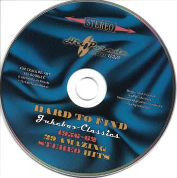 CD Various: Hard To Find Jukebox Classics – 1956-62: 29 Amazing Stereo Hits	    