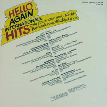 LP Various: Hello Again - Internationale Hits