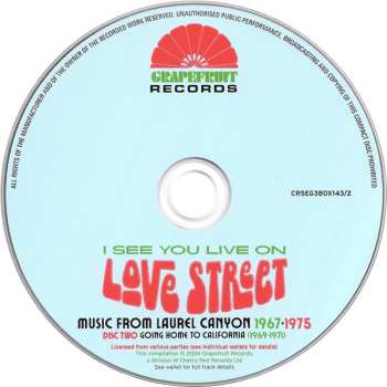 3CD/Coffret Various: I See You Live On Love Street (Music From Laurel Canyon 1967-1975)