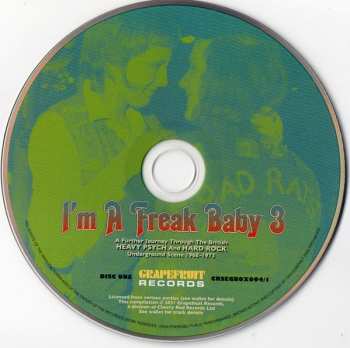 3CD/Coffret Various: I'm A Freak Baby 3 (A Further Journey Through The British Heavy Psych And Hard Rock Underground Scene 1968-1973) 