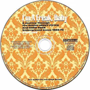 3CD/Coffret Various: I'm A Freak, Baby... A Journey Through The British Heavy Psych And Hard Rock Underground Scene 1968-72