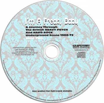 3CD/Coffret Various: I'm A Freak, Baby... A Journey Through The British Heavy Psych And Hard Rock Underground Scene 1968-72