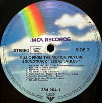 LP Various: Music From The Motion Picture Soundtrack - Legal Eagles