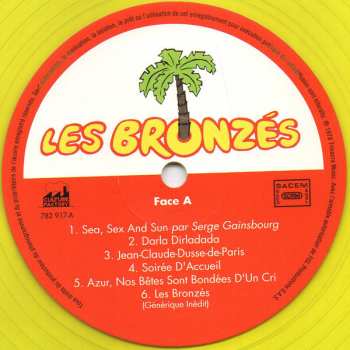 LP Various: Les Bronzés (Bande Originale Du Film De Patrice Leconte) LTD | CLR