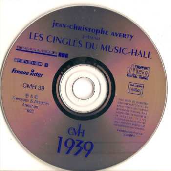 CD Various: Les Cinglés Du Music-Hall - 1939