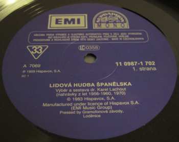 2LP Various: Lidová Hudba Španělska
