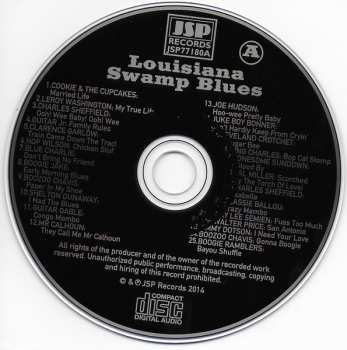 4CD Various: Louisiana Swamp Blues