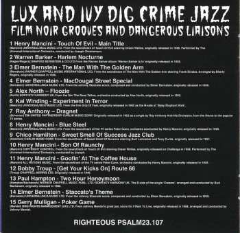 CD Various: Lux And Ivy Dig Crime Jazz (Film Noir Grooves And Dangerous Liaisons)