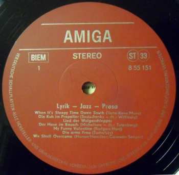 LP Various: Lyrik - Jazz - Prosa