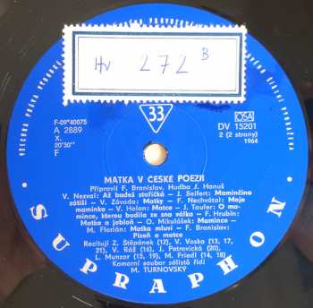 LP Various: Matka V České Poezii