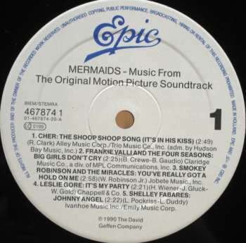 LP Various: Mermaids (Music From The Original Motion Picture Soundtrack)