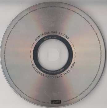 CD Various: Montréal Variations - Montréal Jazz Club Session 3