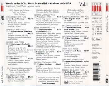 3CD/Coffret Various: Musik In Der DDR Vol. II: Vokalmusik - Vocal Music - Musique Vocale