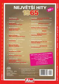 5CD/Coffret Various: Největší České Hity 1965 • 1966 • 1967 • 1968 • 1969
