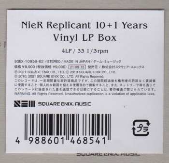 4LP/Coffret Various: NieR Replicant -10+1 Years- Vinyl LP Box Set LTD