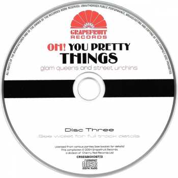 3CD/Coffret Various: Oh! You Pretty Things (Glam Queens And Street Urchins 1970-76)