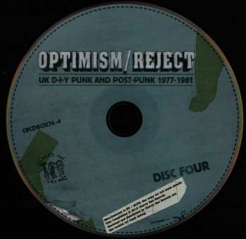 4CD/Coffret Various: Optimism / Reject (UK D-I-Y Punk and Post-Punk 1977-1981) DLX