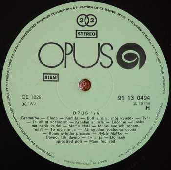 LP Various: Opus '76