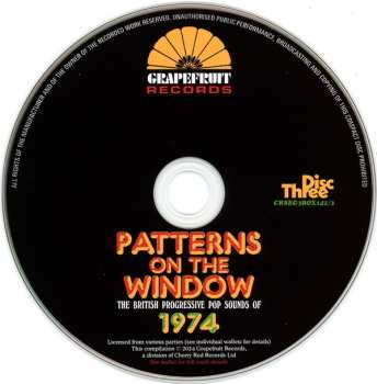 3CD/Coffret Various: Patterns On The Window (The British Progressive Pop Sounds Of 1974)