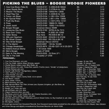 CD Various: Picking The Blues - Boogie Woogie Pioneers