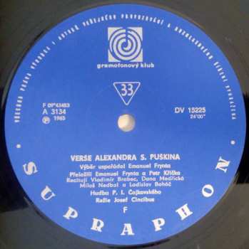 LP Various: Poezie M. J. Lermontova a A. S. Puškina