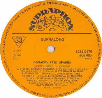 LP Various: Pohádky Před Spaním
