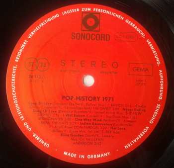 LP Various: Pop History 1971