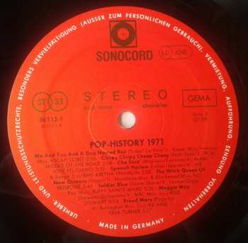 LP Various: Pop History 1971