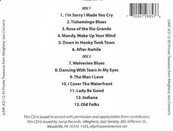 2CD Various: Presents Private Treasures From Allegheny Jazz Concerts 1950's-2000