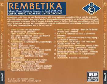 4CD/Coffret Various: Rembetika (Greek Music From The Underground)