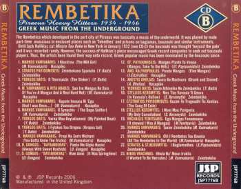 4CD/Coffret Various: Rembetika (Greek Music From The Underground)
