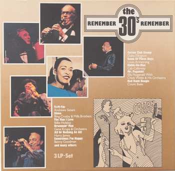 3LP/Coffret Various: Remember The 30's