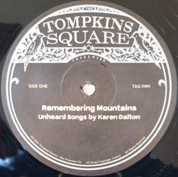 LP Various: Remembering Mountains (Unheard Songs By Karen Dalton)