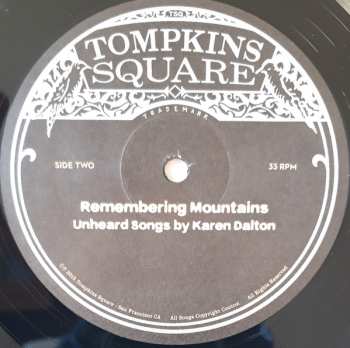 LP Various: Remembering Mountains (Unheard Songs By Karen Dalton)