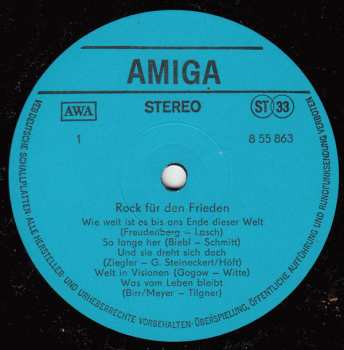 LP Various: Rock Für Den Frieden