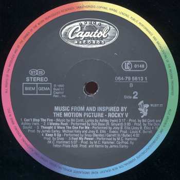 LP Various: Rocky V (Music From And Inspired By The Motion Picture)