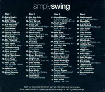 4CD/Coffret Various: Simply Swing