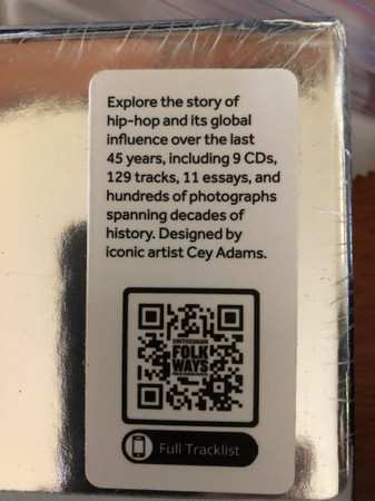 9CD/Coffret Various: Smithsonian Anthology of Hip-Hop and Rap