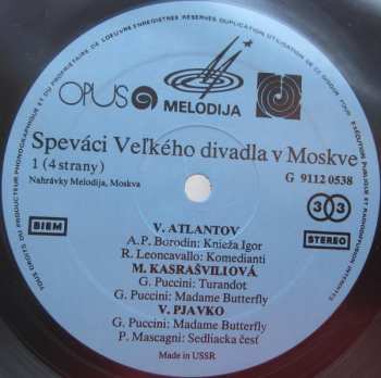 2LP/Coffret Various: Speváci Veľkého Divadla V Moskve (2xLP + BOX)