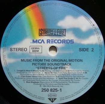 LP Various: Streets Of Fire - Music From The Original Motion Picture Soundtrack