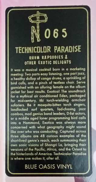 3LP/Coffret Various: Technicolor Paradise: Rhum Rhapsodies & Other Exotic Delights CLR