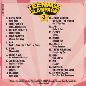 4CD/Coffret Various: Teenage Glampage! (80 Glambusters Rockers, Shockers And Teenyboppers From The 70's!)