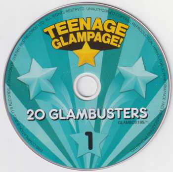 4CD/Coffret Various: Teenage Glampage! (80 Glambusters Rockers, Shockers And Teenyboppers From The 70's!)