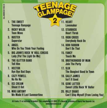 4CD/Coffret Various: Teenage Glampage! (80 Glambusters Rockers, Shockers And Teenyboppers From The 70's!)
