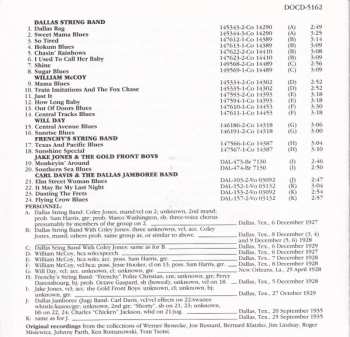 CD Various: Texas: Black Country Dance Music 1927-1935