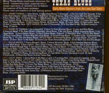 4CD/Coffret Various: Texas Blues: Early Blues Masters From The Lone Star State