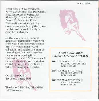 CD Various: That'll Flat ... Git It! Vol. 4: Rockabilly From The Vaults Of Festival Records