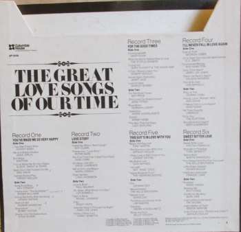 6LP/Coffret Various: The Great Love Songs Of Our Time